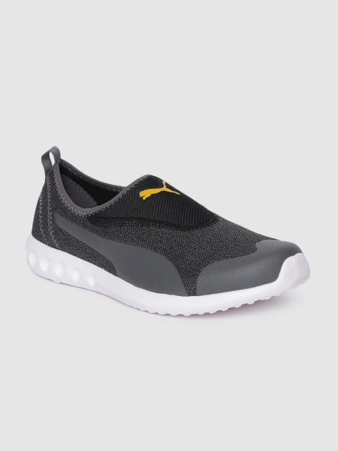 

Puma Men Charcoal Concave 3 MU Slip-On Running Shoes