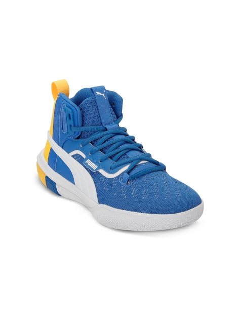 

PUMA Hoops Boys Blue Legacy Jr MM Textile Basketball Shoes