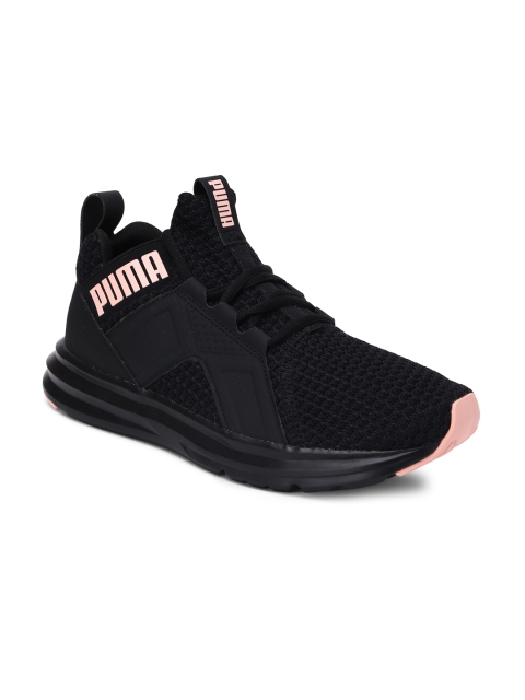 

Puma Women Black Mesh Enzo Knit Running Shoes