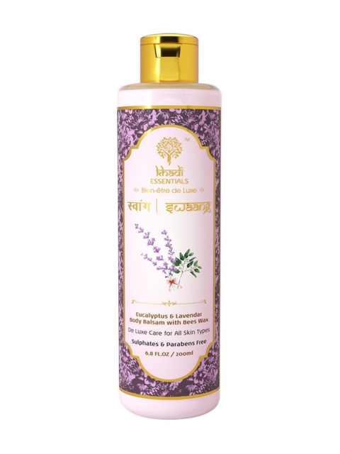 

KHADI ESSENTIALS Unisex Swaang Body Balsam 200 ml, Lavender