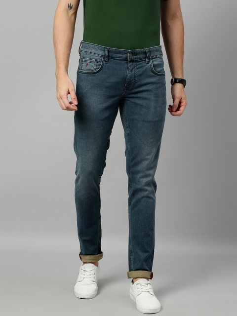 

Indian Terrain Men Blue Kruger Skinny Fit Low-Rise Clean Look Stretchable Jeans