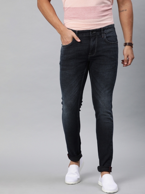 

Indian Terrain Men Blue Kruger Skinny Fit Low-Rise Clean Look Stretchable Jeans