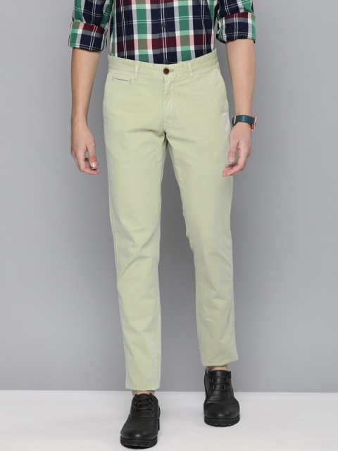 

Indian Terrain Men Green Brooklyn Slim Fit Solid Chinos