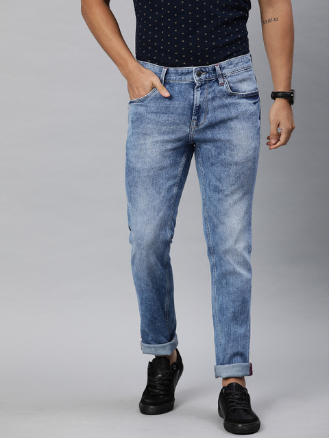 

Indian Terrain Men Blue Brooklyn Slim Fit Low-Rise Clean Look Stretchable Jeans
