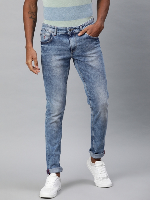 

Indian Terrain Men Blue Kruger Skinny Fit Low-Rise Clean Look Stretchable Jeans