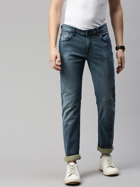 

Indian Terrain Men Blue Slim Fit Low-Rise Clean Look Jeans