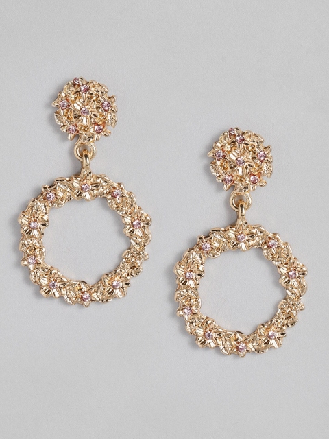 

Accessorize Gold-Toned Circular Drop Earrings