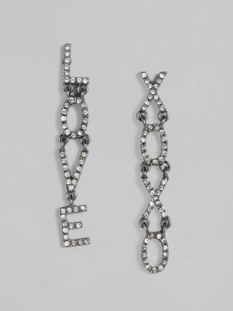 

Accessorize Black Contemporary Drop Earrings