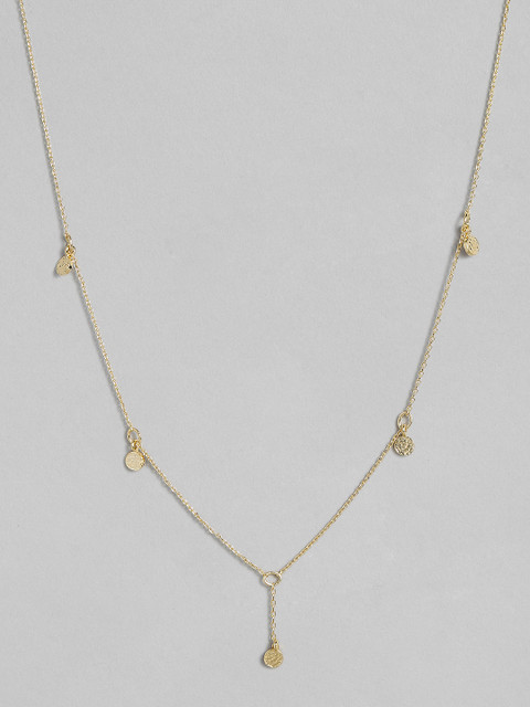 

Accessorize Gold-Plated Z Station Hammered D Necklace