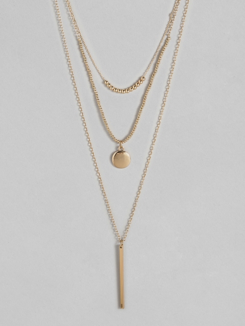 

Accessorize Women Gold-Toned Beaded Layered Necklace