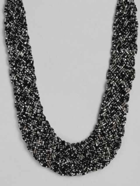 

Accessorize Black & Grey Beaded Necklace