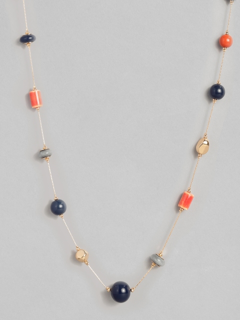 

Accessorize Women Multicoloured Simplicity Beaded Rope Necklace, Multi