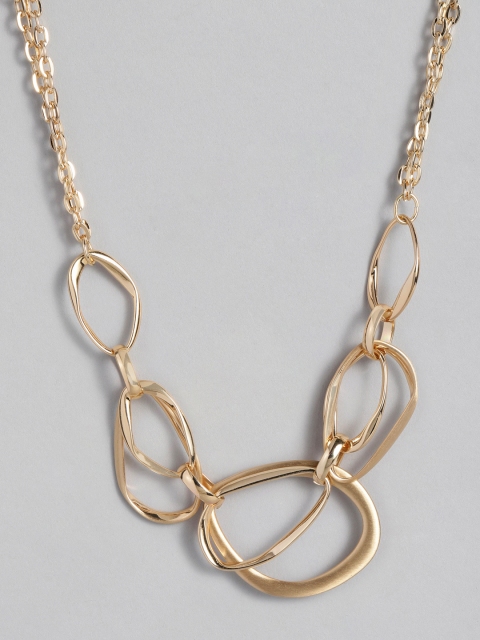 

Accessorize Women Gold-Toned Organic Brushed Necklace
