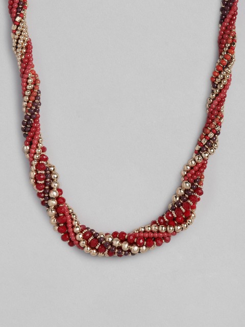 

Accessorize Red Ivy League Twisted Collar Necklace
