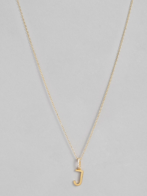 

Accessorize Women Gold-Plated & Cubic Zirconia Studded Pendant With Chain