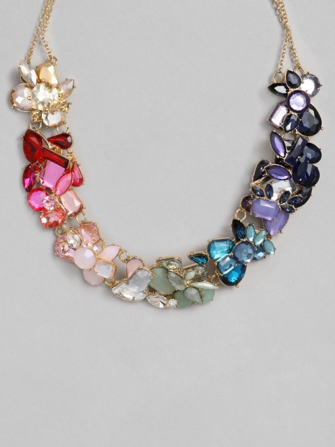 

Accessorize Multicoloured Stone Studded Necklace, Multi