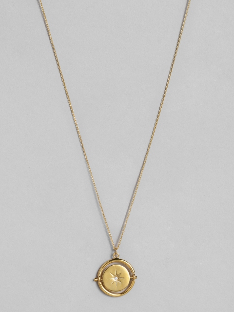 

Accessorize Women Gold-Plated Cubic Zirconia Pendant With Chain