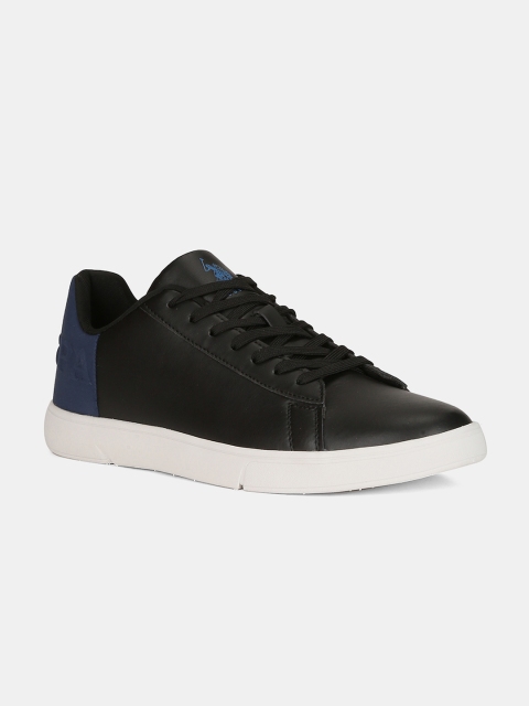 

U.S. Polo Assn. Men Black & Blue Colourblocked Sneakers