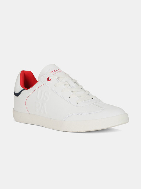 

U.S. Polo Assn. Men White Solid Sneakers