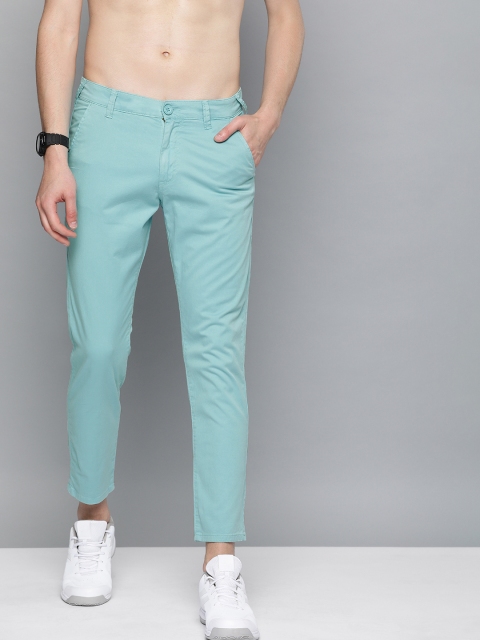 

HERE&NOW Men Blue Slim Fit Solid Chinos