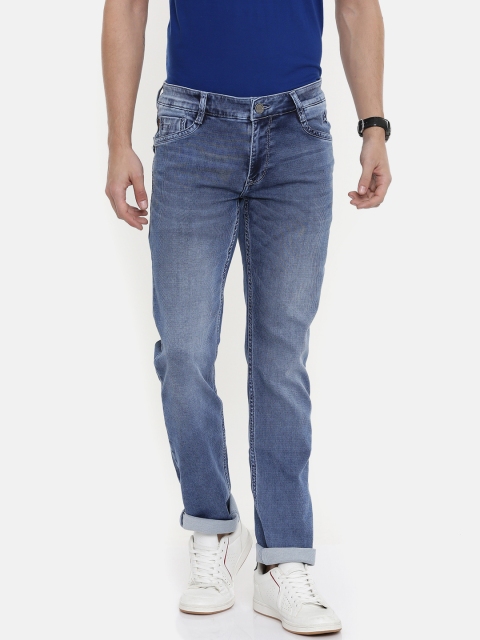 

Parx Men Blue Solid Slim Tapered Fit Mid-Rise Clean Look Stretchable Jeans