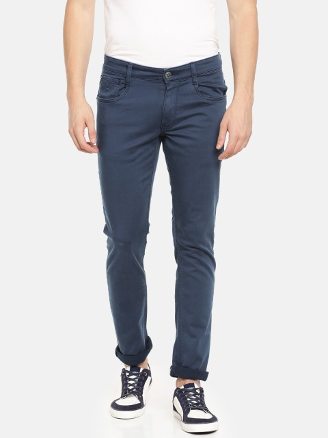 

Parx Men Navy Blue Slim Tapered Fit Mid-Rise Clean Look Stretchable Jeans