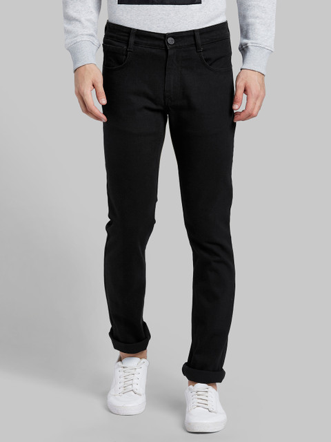 

Parx Men Black Tapered Fit Mid-Rise Clean Look Stretchable Jeans