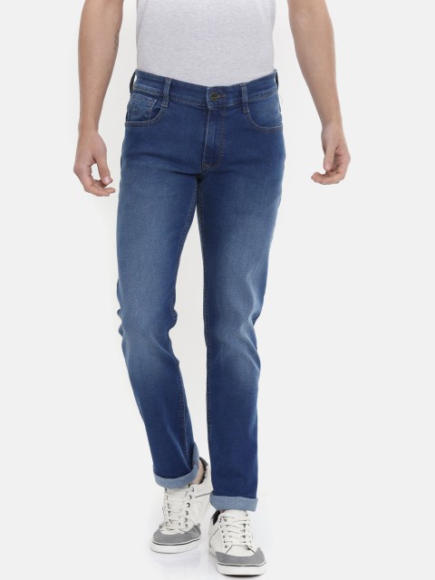 

Parx Men Blue Slim Tapered Fit Mid-Rise Clean Look Stretchable Jeans