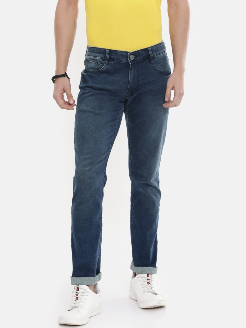 

Parx Men Blue Slim Tapered Fit Mid-Rise Clean Look Stretchable Jeans