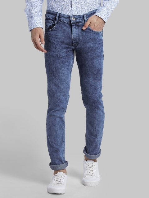 

Parx Men Blue Tapered Fit Mid-Rise Clean Look Stretchable Jeans