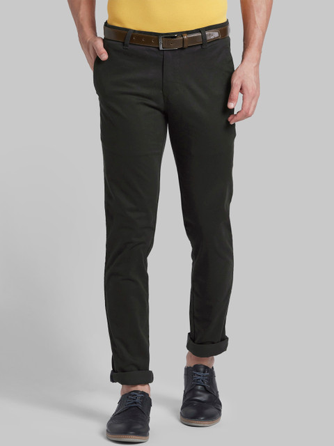 

Parx Men Brown Slim Fit Pleated Chinos