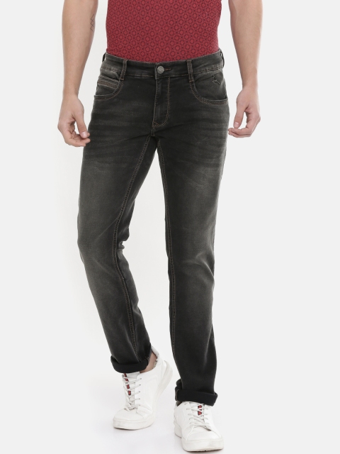 

Parx Men Black Slim Tapered Fit Mid-Rise Clean Look Stretchable Jeans