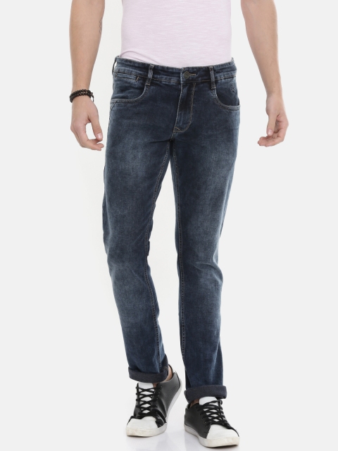

Parx Men Blue Slim Tapered Fit Mid-Rise Clean Look Stretchable Jeans