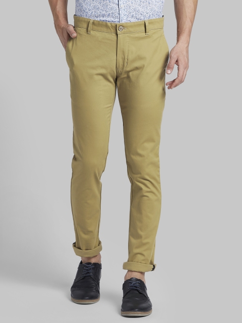 

Parx Men Khaki Slim Fit Solid Regular Trousers