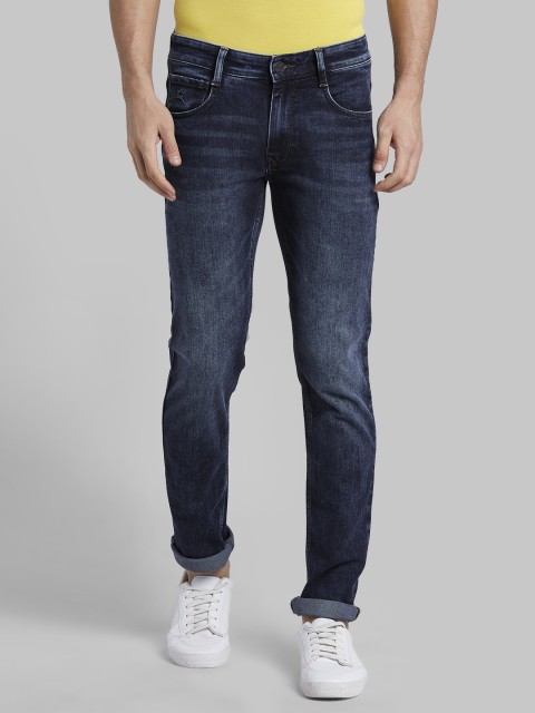 

Parx Men Blue Tapered Fit Mid-Rise Clean Look Stretchable Jeans