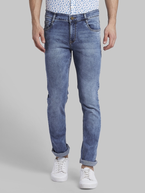 

Parx Men Blue Tapered Fit Mid-Rise Clean Look Stretchable Jeans