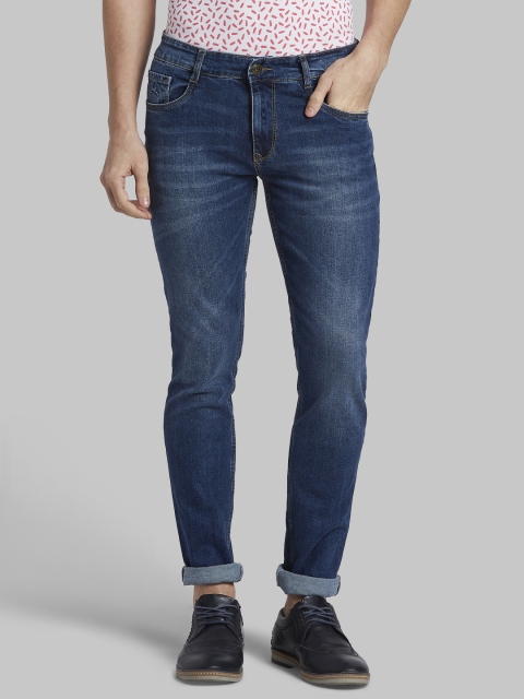 

Parx Men Blue Tapered Fit Mid-Rise Clean Look Stretchable Jeans