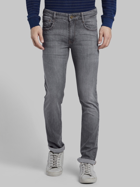 

Parx Men Grey Tapered Fit Mid-Rise Clean Look Stretchable Jeans