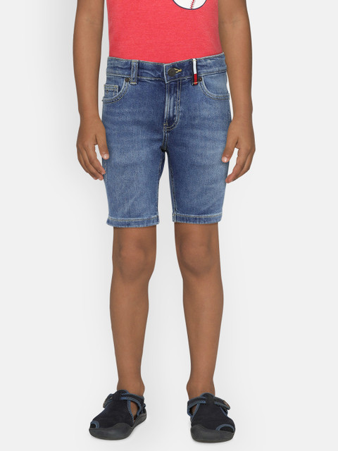 

Tommy Hilfiger Boys Blue Washed Slim Fit Denim Shorts
