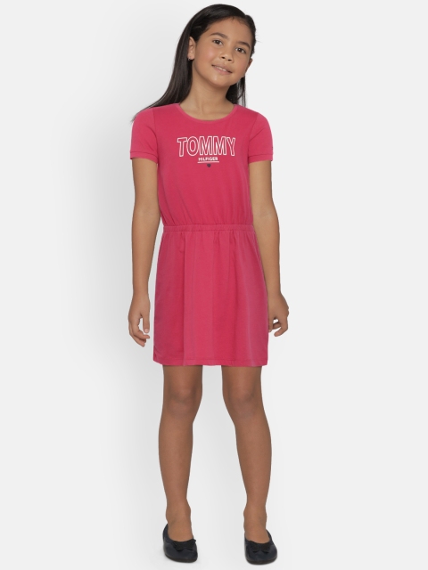 

Tommy Hilfiger Girls Pink Printed Sheath Dress