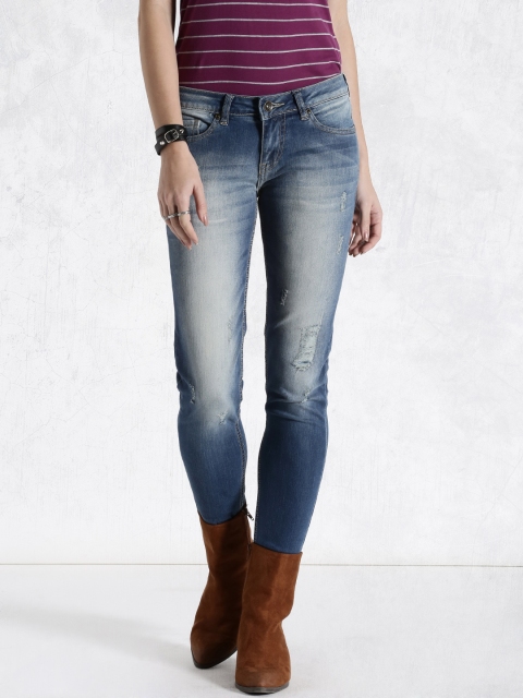 

Roadster Blue Washed Skinny Fit Jeans