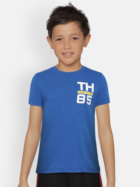 

Tommy Hilfiger Boys Blue Printed Round Neck T-shirt