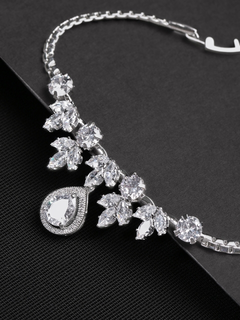 

justpeachy Silver-Plated Charm Bracelet