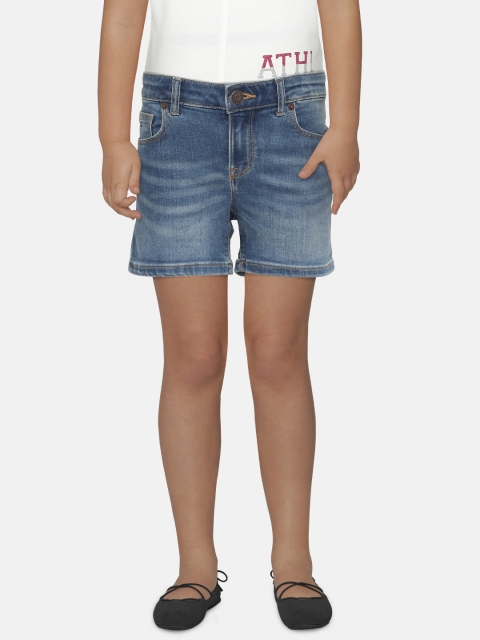 

Tommy Hilfiger Girls Blue Washed Regular Fit Denim Shorts