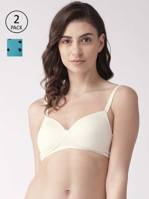 

Marks & Spencer Pack of 2 T-Shirt Bra T333212X, Teal