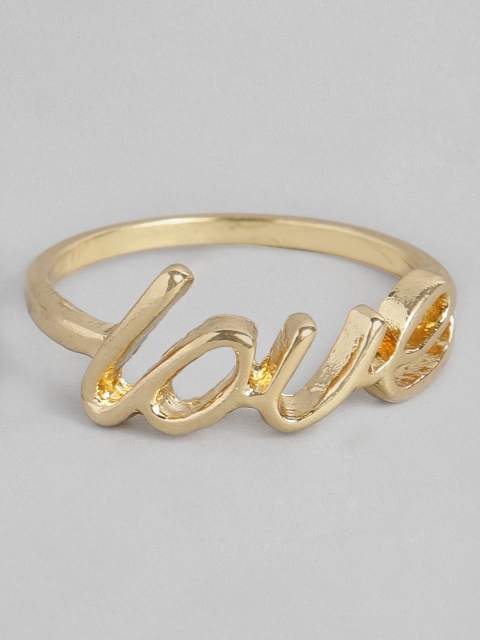 

Accessorize Gold-Toned Love Design Finger Ring
