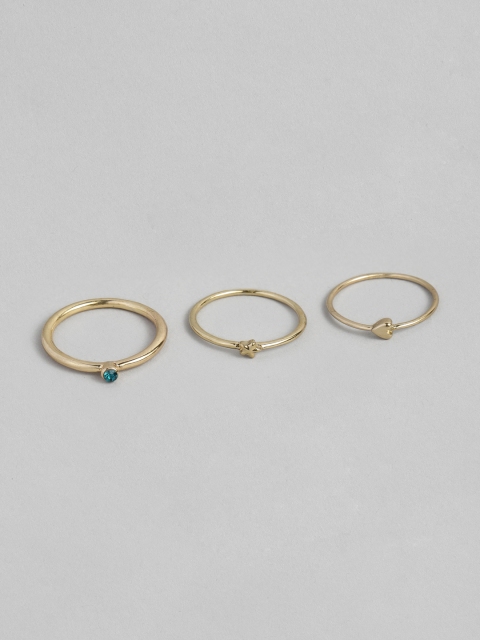 

Accessorize Set Of 3 Gold-Toned Finger Rings