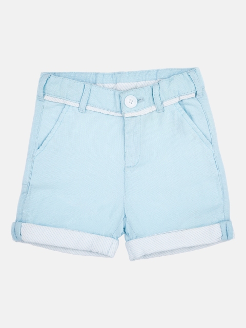 

Softsens Boys Blue Solid Regular Fit Organic Cotton Sustainable Shorts