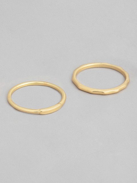 

Accessorize Women Set of 2 Gold-Toned Finger Rings