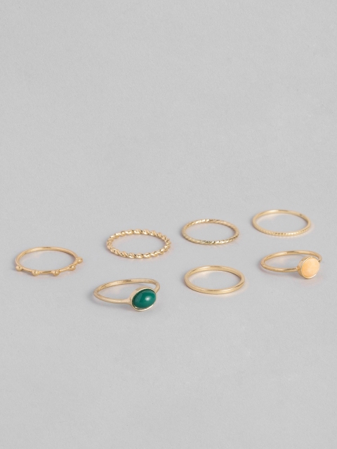 

Accessorize Set of 7 Gold-Toned Finger Rings